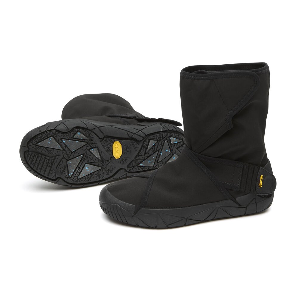 Vibram Furoshiki Womens Boots - Black - Oslo WP Vibram Arctic Grip - 68130-JXHY